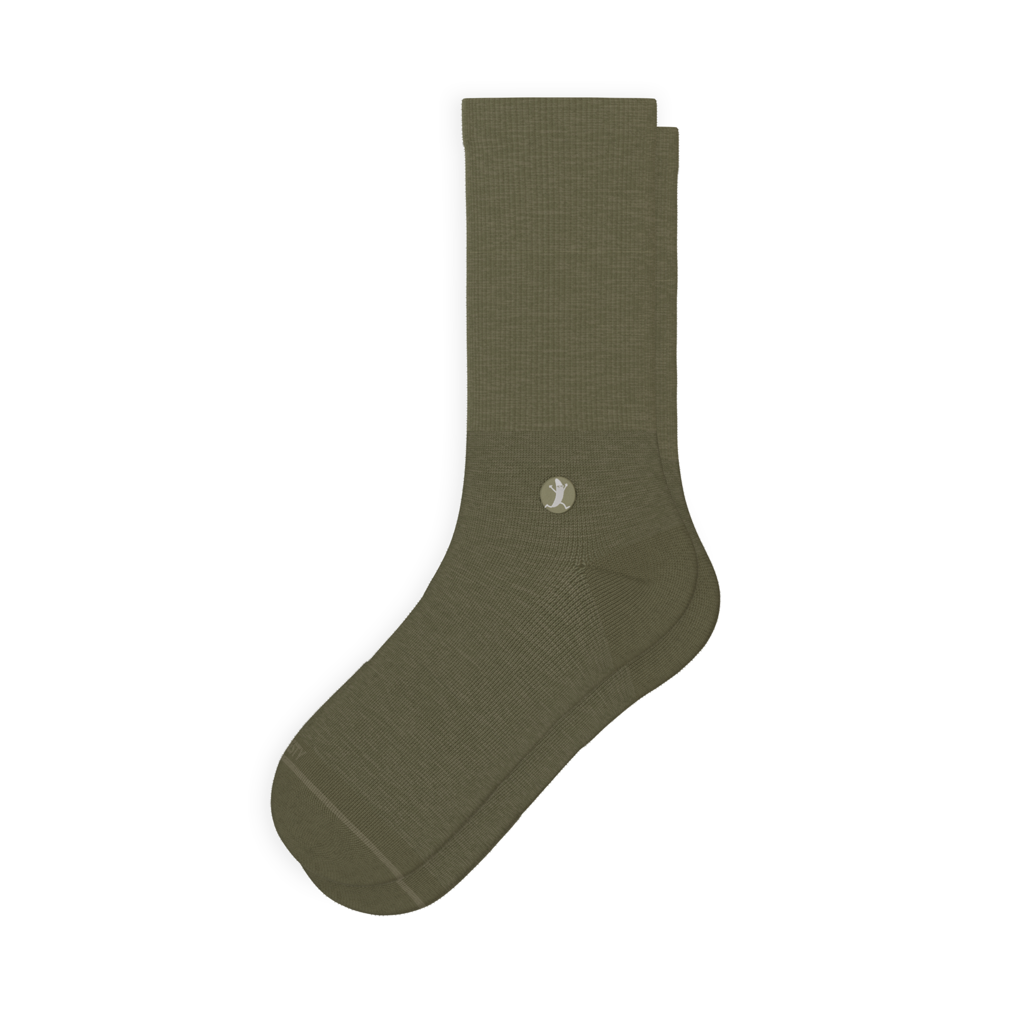 The Fields Of Green | Oil Green Heel Hammock™ Crew Socks - Shinesty