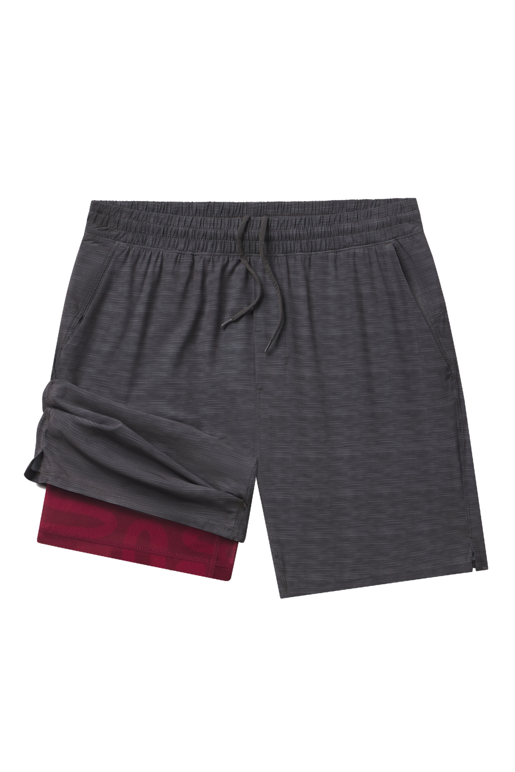 The Finish Line | Grey and Red Ball Hammock® 7 Inch Athletic Shorts - Shinesty