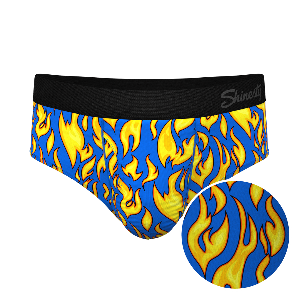 The Fire Crotch | Flames Ball Hammock® Pouch Underwear Briefs - Shinesty