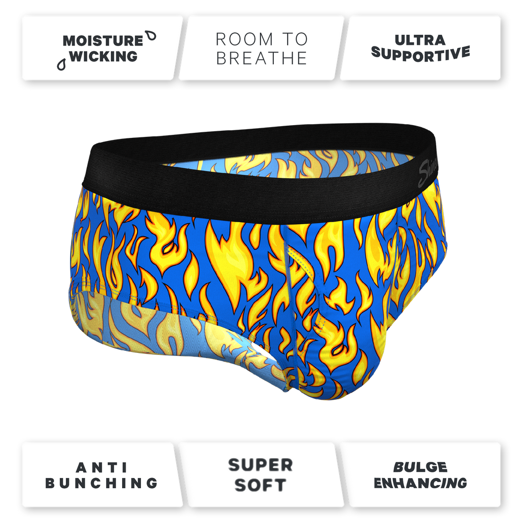The Fire Crotch | Flames Ball Hammock® Pouch Underwear Briefs - Shinesty