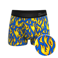 The Fire Crotch | Flames Ball Hammock® Pouch Trunks Underwear - Shinesty