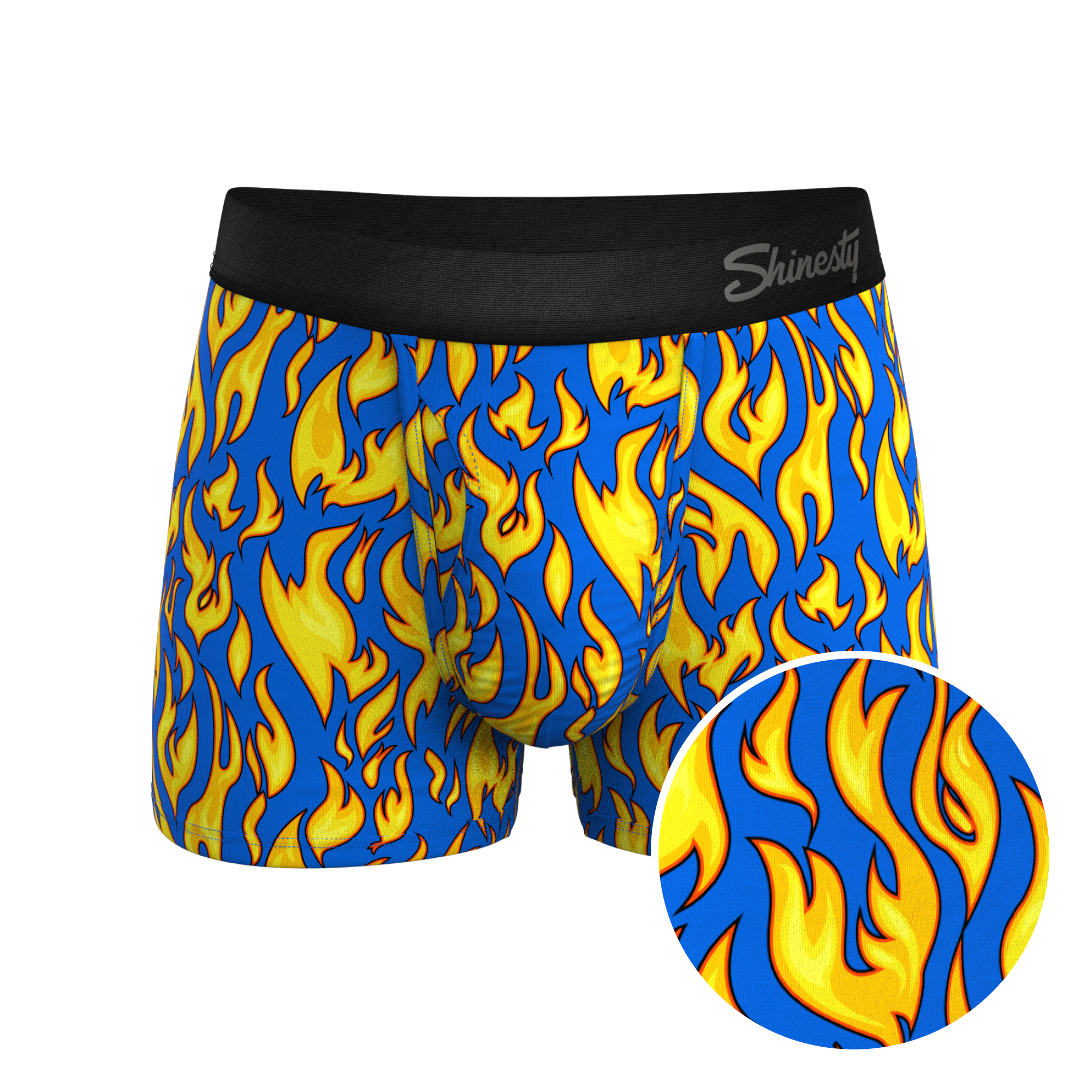 The Fire Crotch | Flames Ball Hammock® Pouch Trunks Underwear - Shinesty