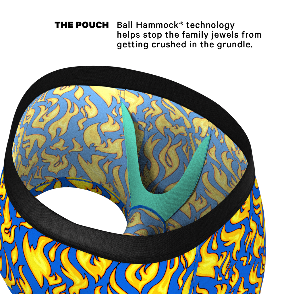 The Fire Crotch | Flames Ball Hammock® Pouch Trunks Underwear - Shinesty