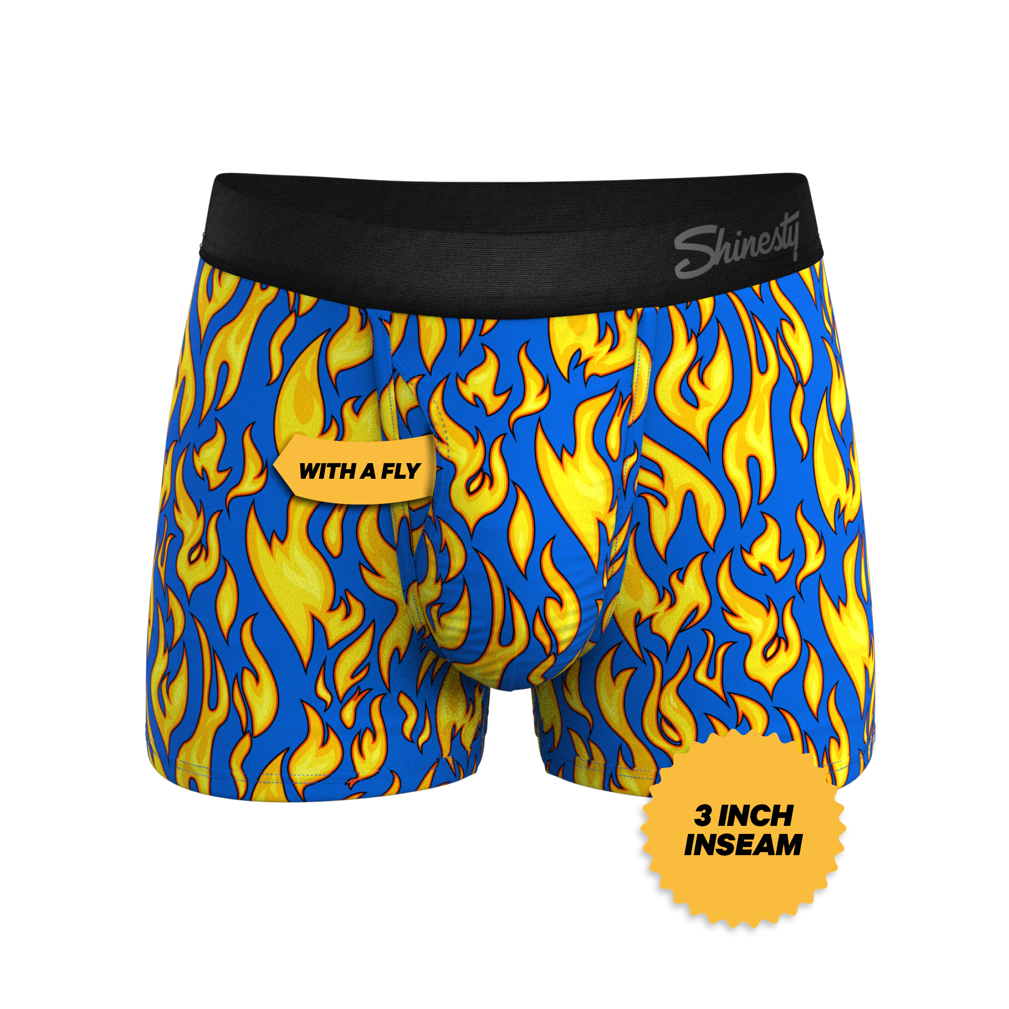 The Fire Crotch | Flames Ball Hammock® Pouch Trunks Underwear - Shinesty