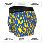The Fire Crotch | Flames Ball Hammock® Pouch Trunks Underwear - Shinesty
