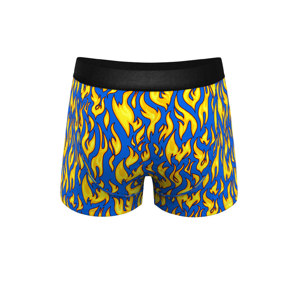 The Fire Crotch | Flames Ball Hammock® Pouch Trunks Underwear - Shinesty