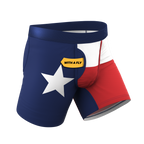 The First Rodeo | Texas Flag Ball Hammock® Pouch Underwear With Fly - Shinesty