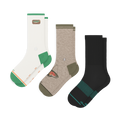 The Fisherman Three | Heel Hammock™ Crew Socks 3 Pack - Shinesty