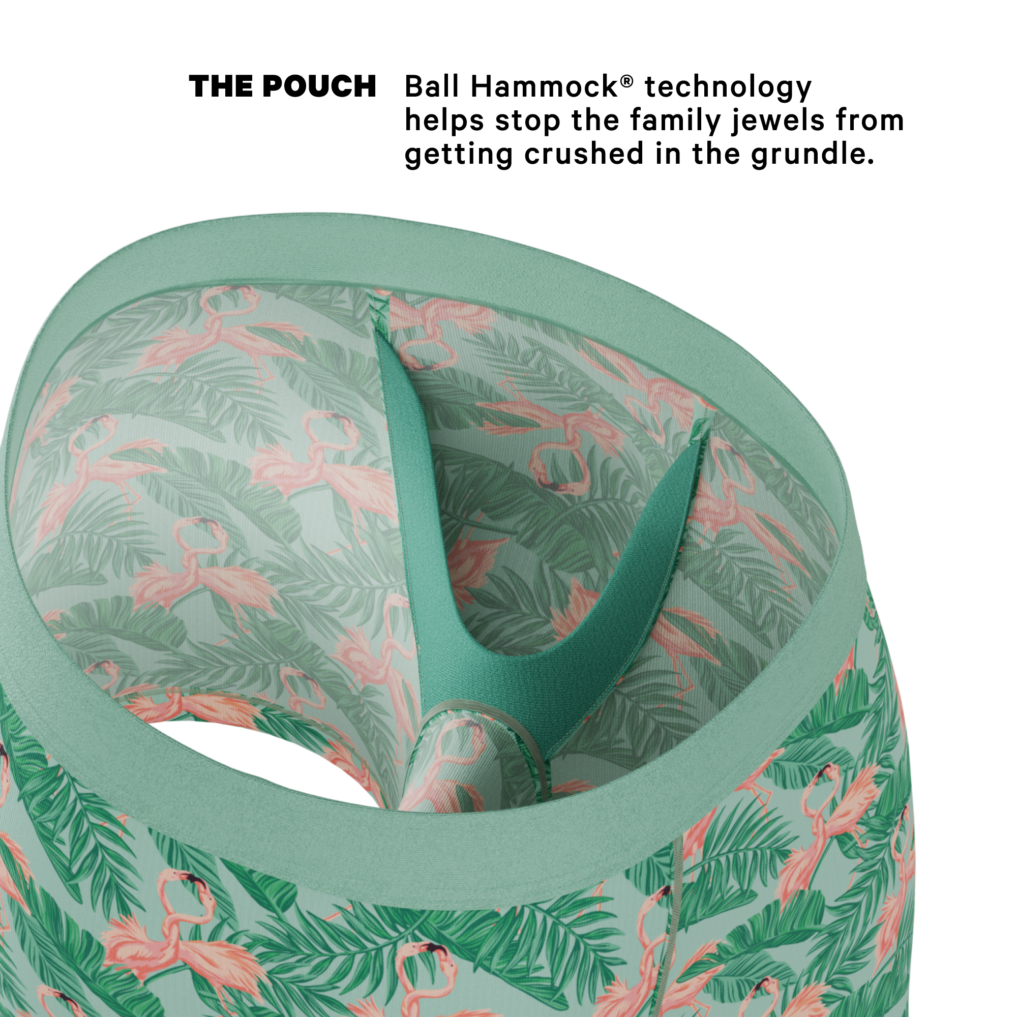 The Flamboyance | Flamingo Ball Hammock® Pouch Underwear - Shinesty