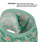 The Flamboyance | Flamingo Ball Hammock® Pouch Underwear With Fly - Shinesty