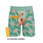 The Flamboyance | Flamingo Ball Hammock® Boxer - Long Leg - Shinesty