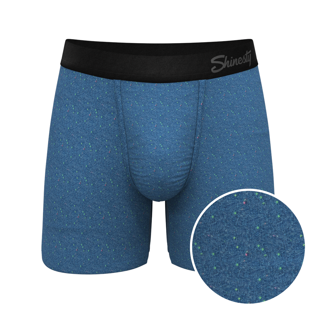 The Fleck Me | Heather Blue Flecked Ball Hammock® Pouch Underwear - Shinesty