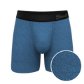 The Fleck Me | Heather Blue Flecked Ball Hammock® Pouch Underwear - Shinesty