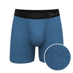 The Fleck Me | Heather Blue Flecked Ball Hammock® Pouch Underwear - Shinesty