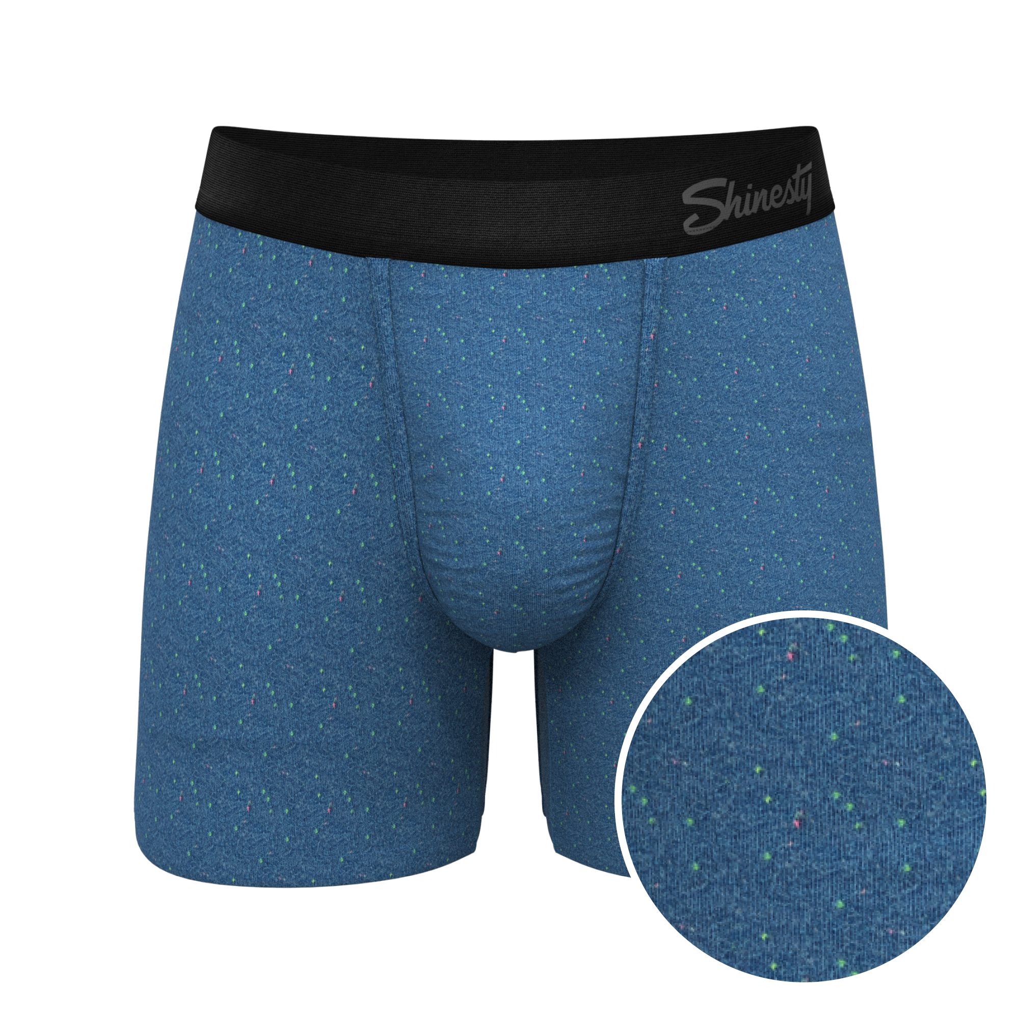 The Fleck Me | Heather Blue Flecked Ball Hammock® Pouch Underwear - Shinesty