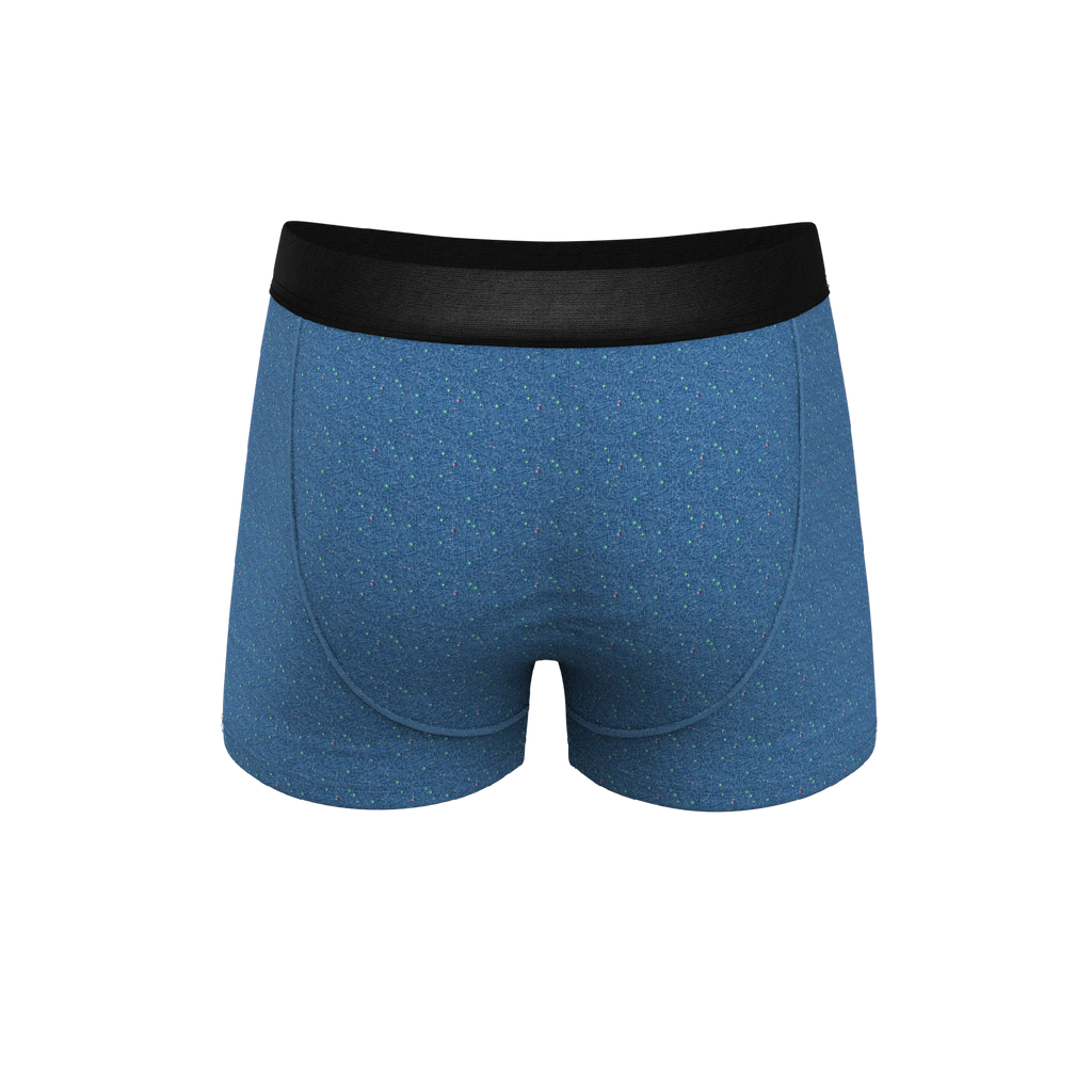 The Fleck Me | Heather Blue Flecked Ball Hammock® Pouch Trunks Underwear - Shinesty