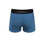 The Fleck Me | Heather Blue Flecked Ball Hammock® Pouch Trunks Underwear - Shinesty