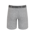 The Flintstone | Heather Grey and Black Ball Hammock® Boxer - Long Leg - Shinesty