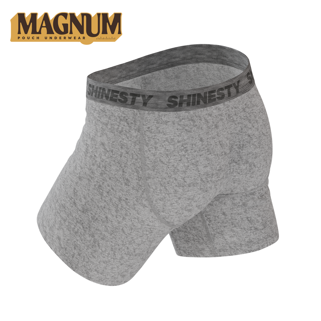 The Flintstone | Heather Grey and Black Ball Hammock® Magnum Big Pouch Underwear - Shinesty