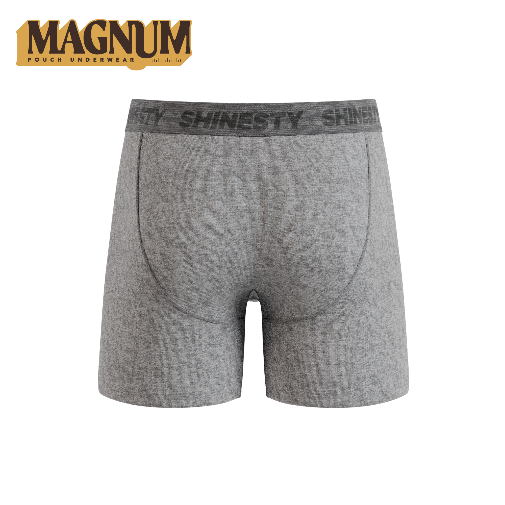 The Flintstone | Heather Grey and Black Ball Hammock® Magnum Big Pouch Underwear - Shinesty