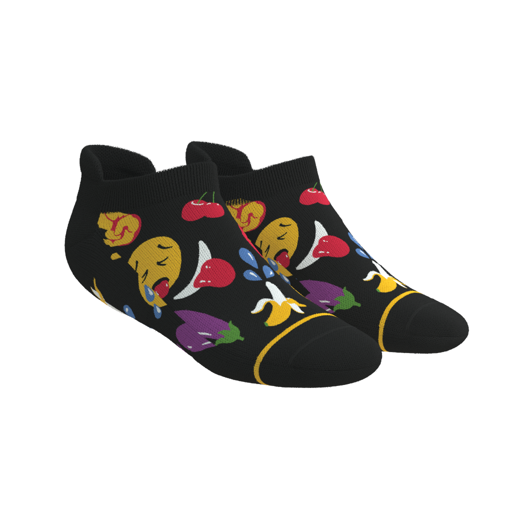 The Flirt | Emoji Heel Hammock™ Ankle Socks - Shinesty