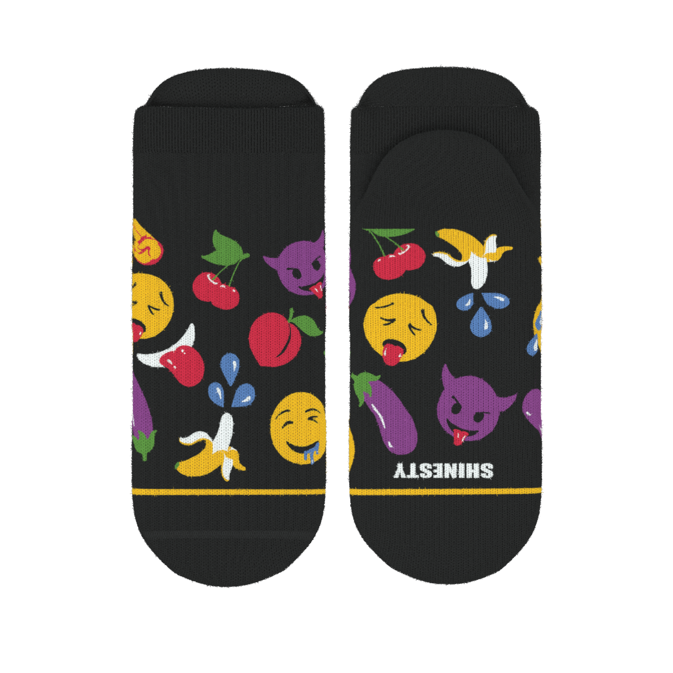 The Flirt | Emoji Heel Hammock™ Ankle Socks - Shinesty