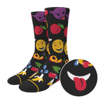 The Flirt | Emoji Heel Hammock™ Crew Socks - Shinesty