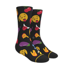 The Flirt | Emoji Heel Hammock™ Crew Socks - Shinesty