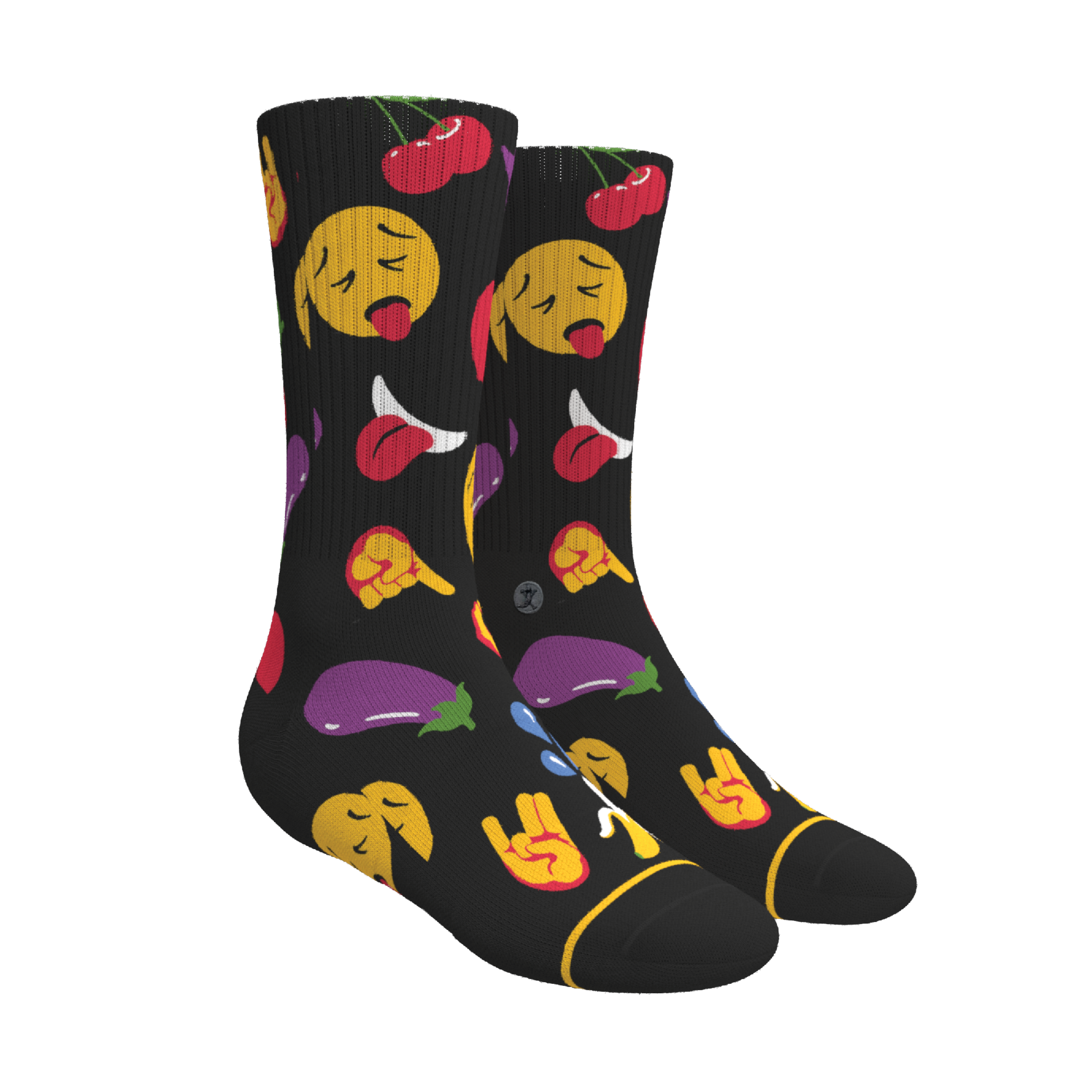 The Flirt | Emoji Heel Hammock™ Crew Socks - Shinesty