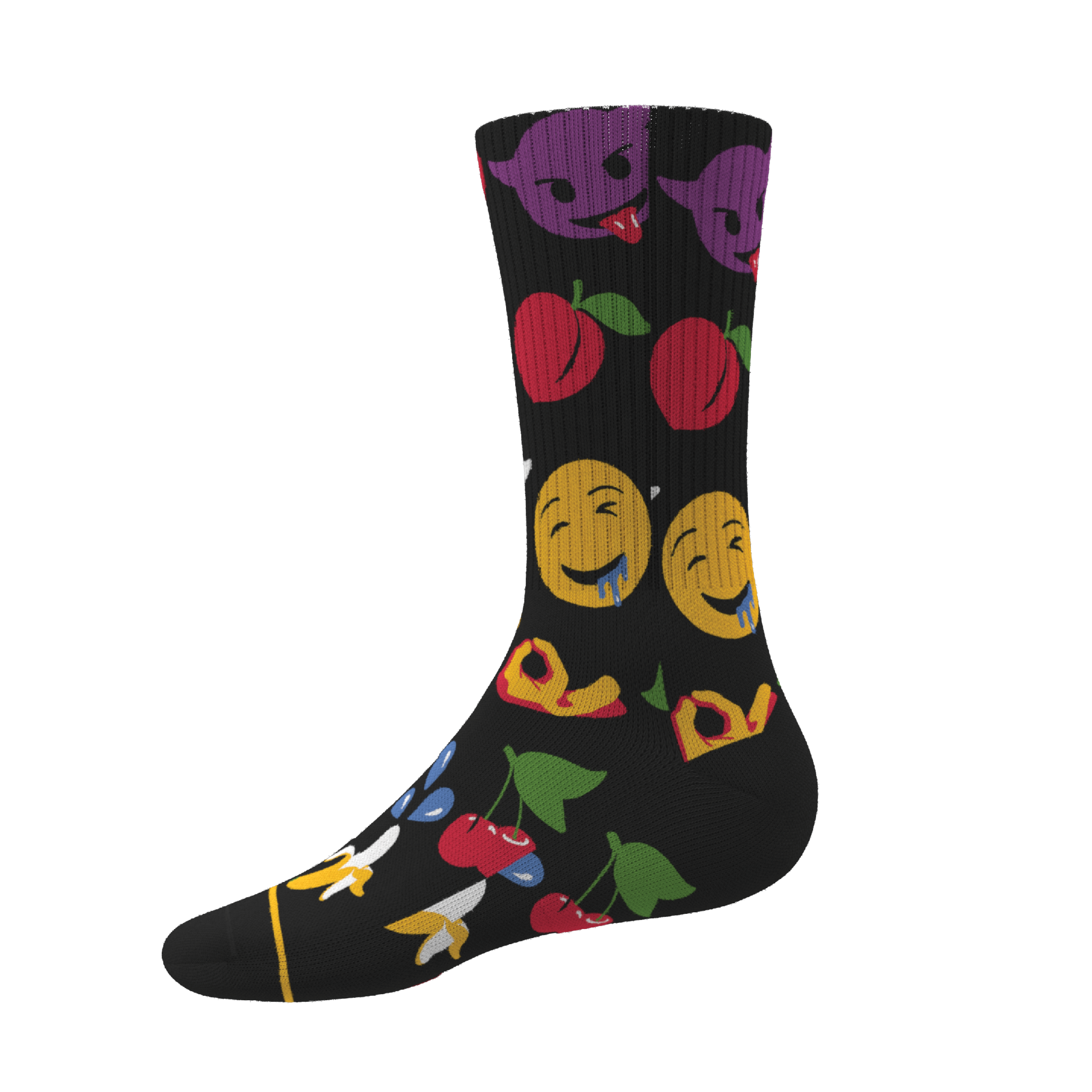 The Flirt | Emoji Heel Hammock™ Crew Socks - Shinesty