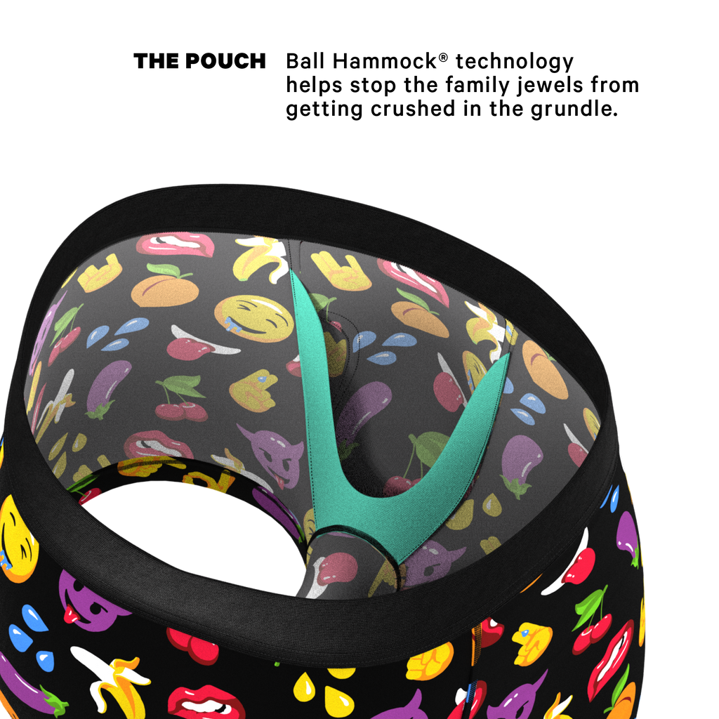 The Flirt | Emoji Ball Hammock® Pouch Trunks Underwear - Shinesty