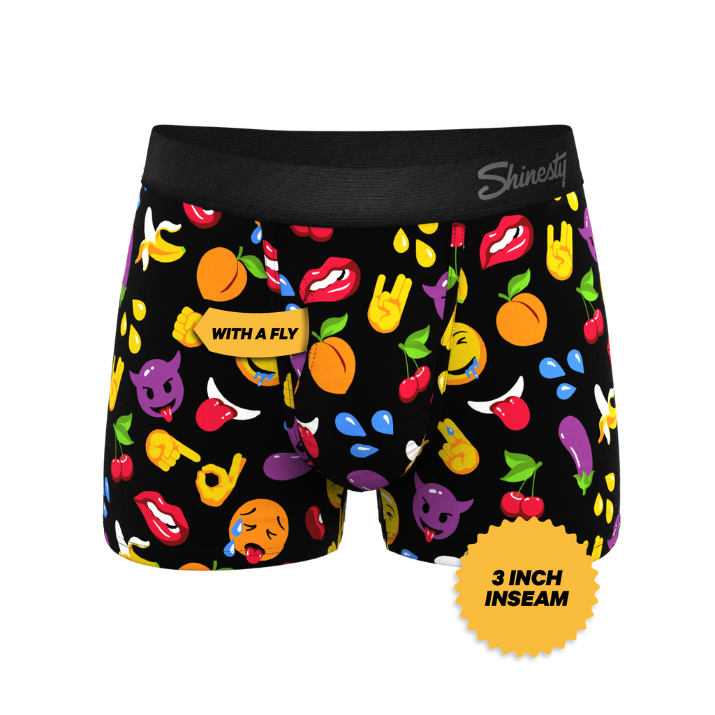 The Flirt | Emoji Ball Hammock® Pouch Trunks Underwear - Shinesty