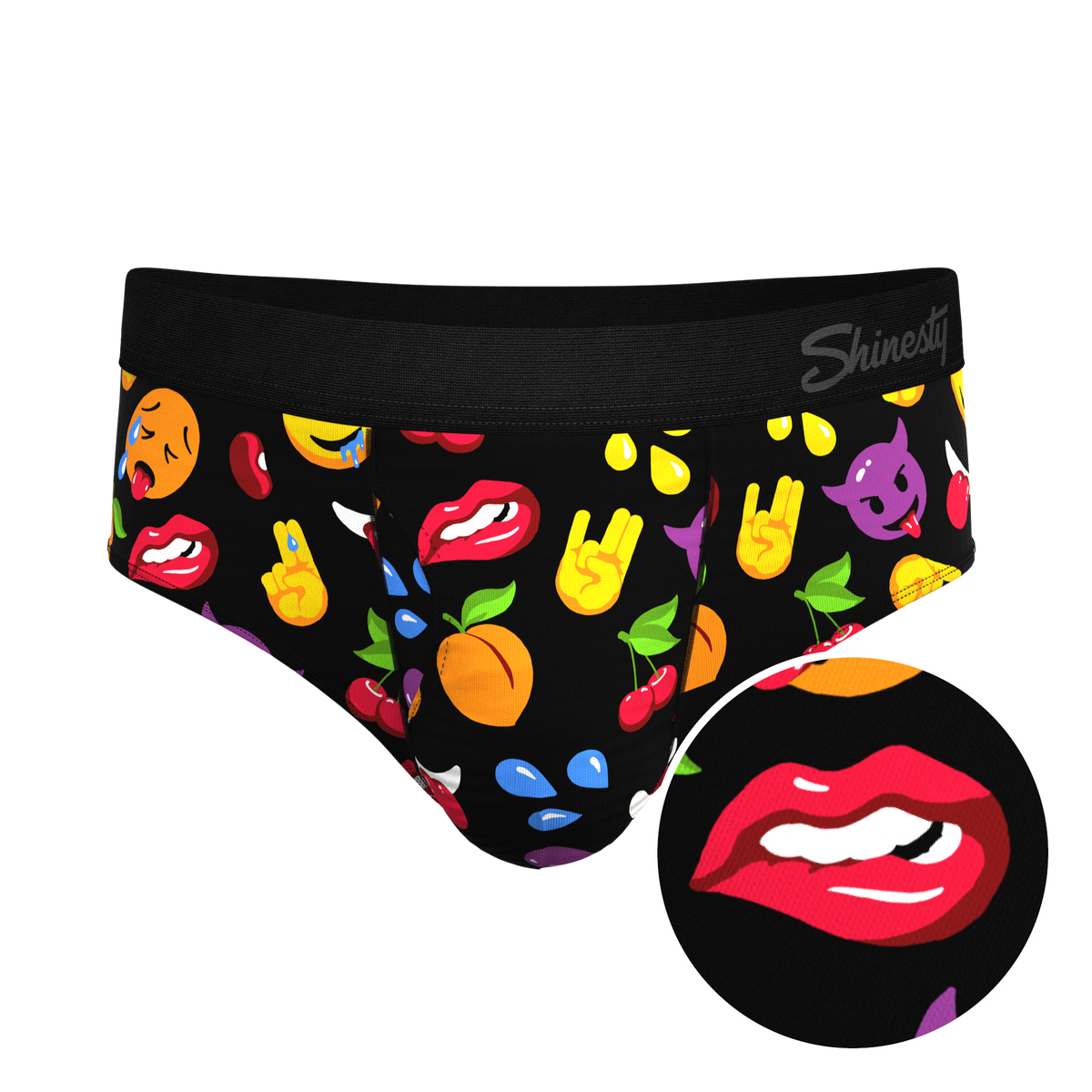 The Flirt | Emoji Ball Hammock® Pouch Underwear Briefs - Shinesty