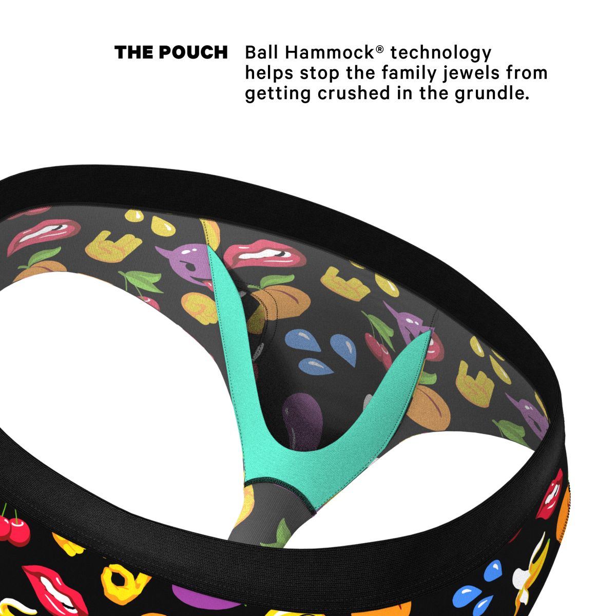 The Flirt | Emoji Ball Hammock® Pouch Underwear Briefs - Shinesty