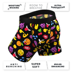 The Flirt | Emoji Ball Hammock® Pouch Underwear With Fly - Shinesty