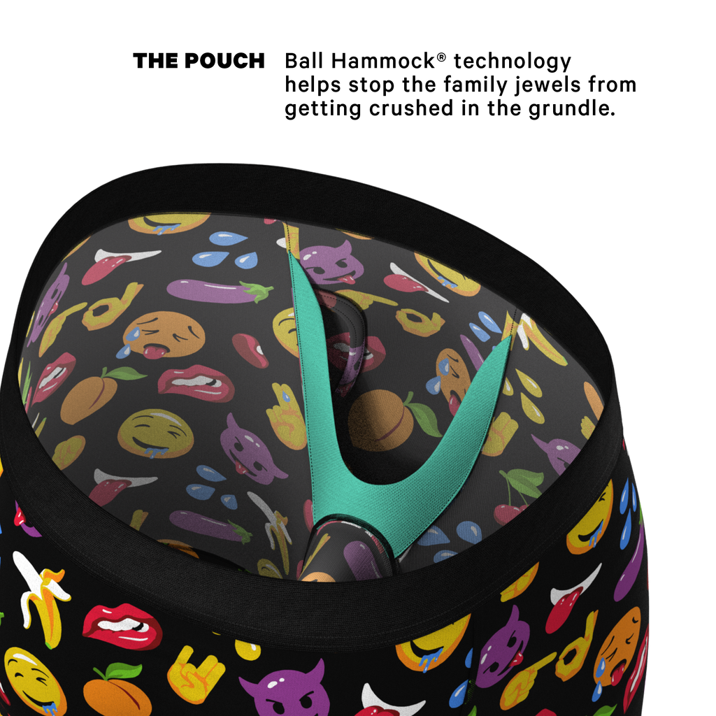 The Flirt | Emoji Ball Hammock® Boxer - Long Leg - Shinesty