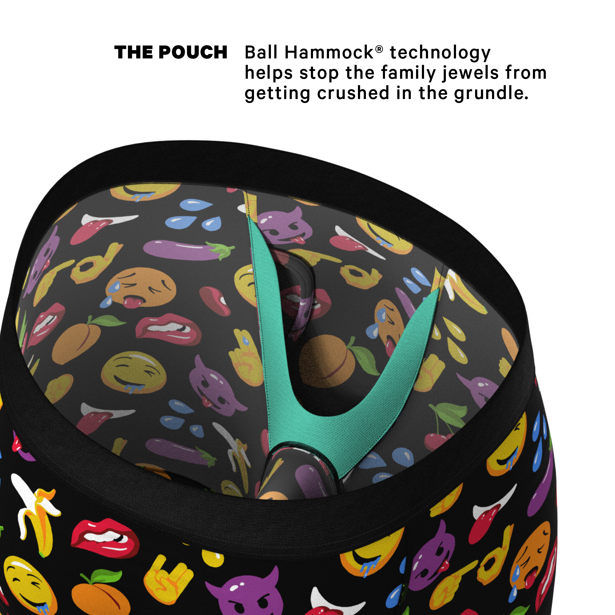 The Flirt | Emoji Ball Hammock® Boxer - Long Leg - Shinesty