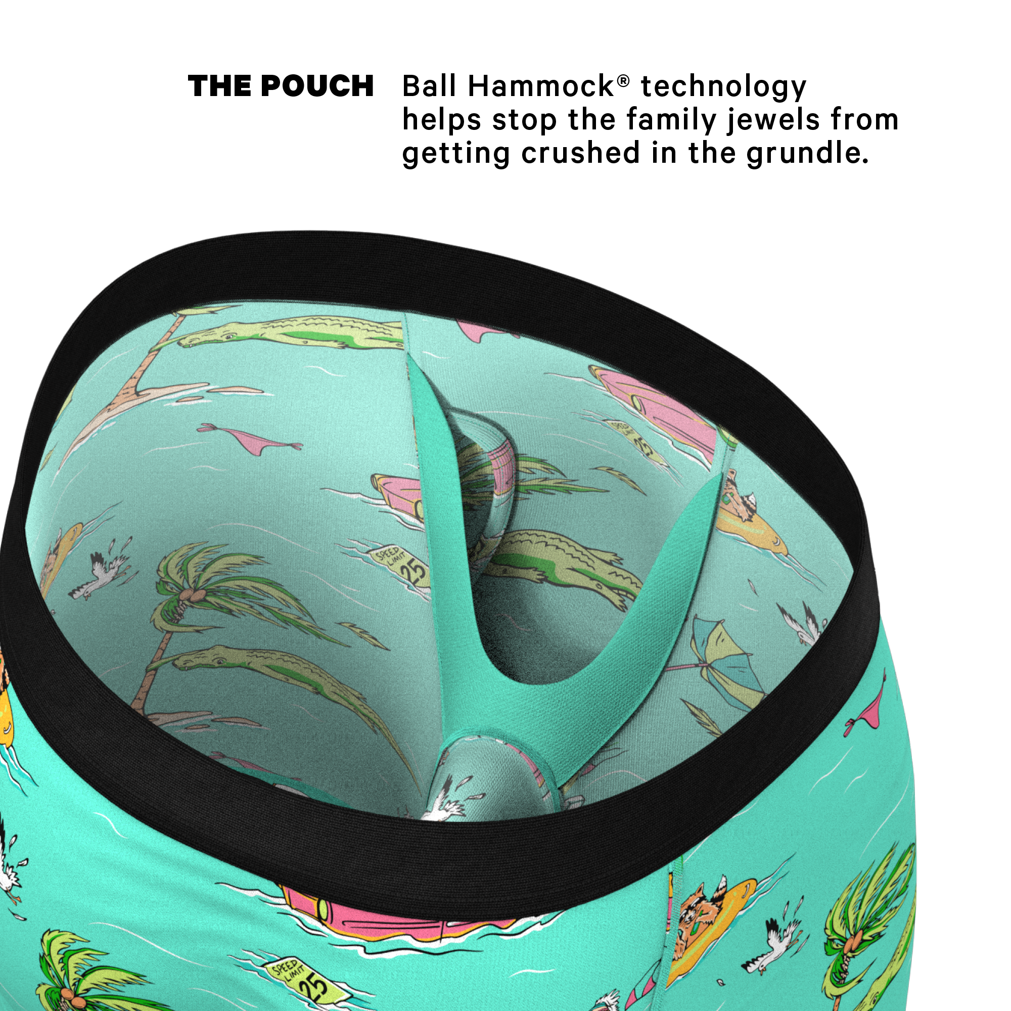 The Florida Man | Hurricane Scene Ball Hammock® Boxer - Long Leg - Shinesty