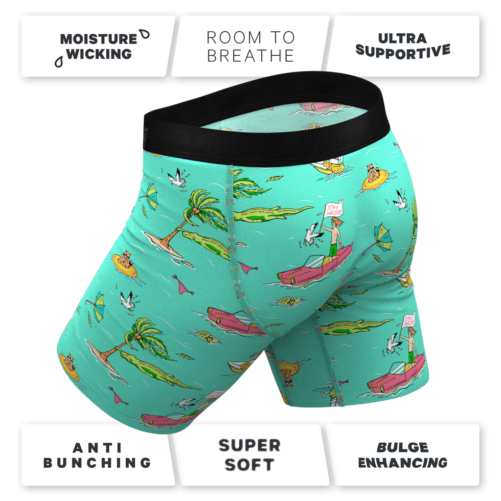 The Florida Man | Hurricane Scene Ball Hammock® Boxer - Long Leg - Shinesty