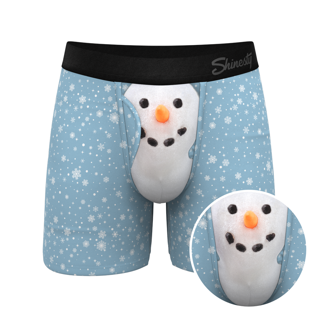 The Flurry Up | Snowman Ball Hammock® Pouch Underwear With Fly - Shinesty