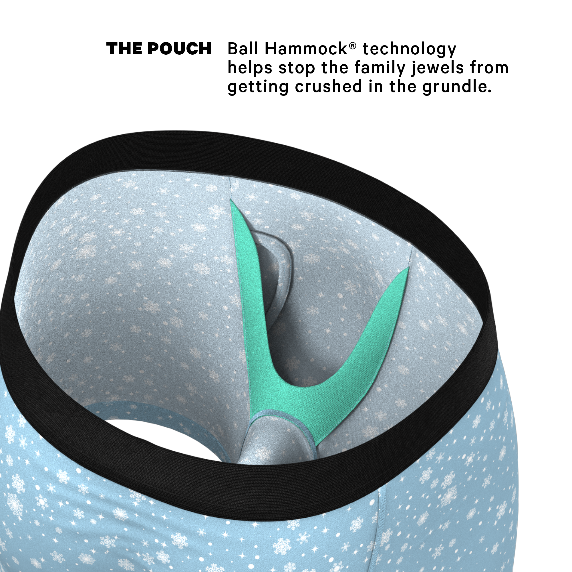 The Flurry Up | Snowman Ball Hammock® Pouch Underwear With Fly - Shinesty