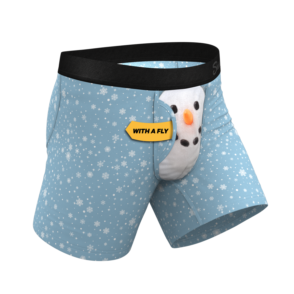The Flurry Up | Snowman Ball Hammock® Pouch Underwear With Fly - Shinesty