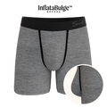 The Fog Horn | Light Heather Grey InflataBulge™ Pump Up Boxer Briefs - Shinesty