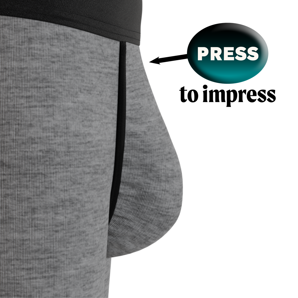 The Fog Horn | Light Heather Grey InflataBulge™ Pump Up Boxer Briefs - Shinesty