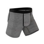 The Fog Horn | Light Heather Grey InflataBulge™ Pump Up Boxer Briefs - Shinesty