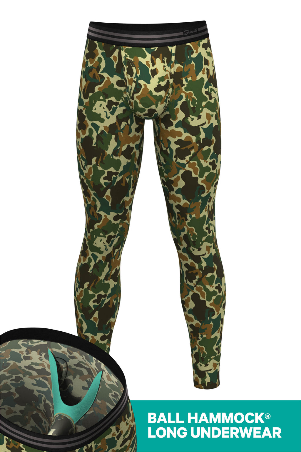 The Forni Camo | Camouflage Ball Hammock® Long Johns - Shinesty