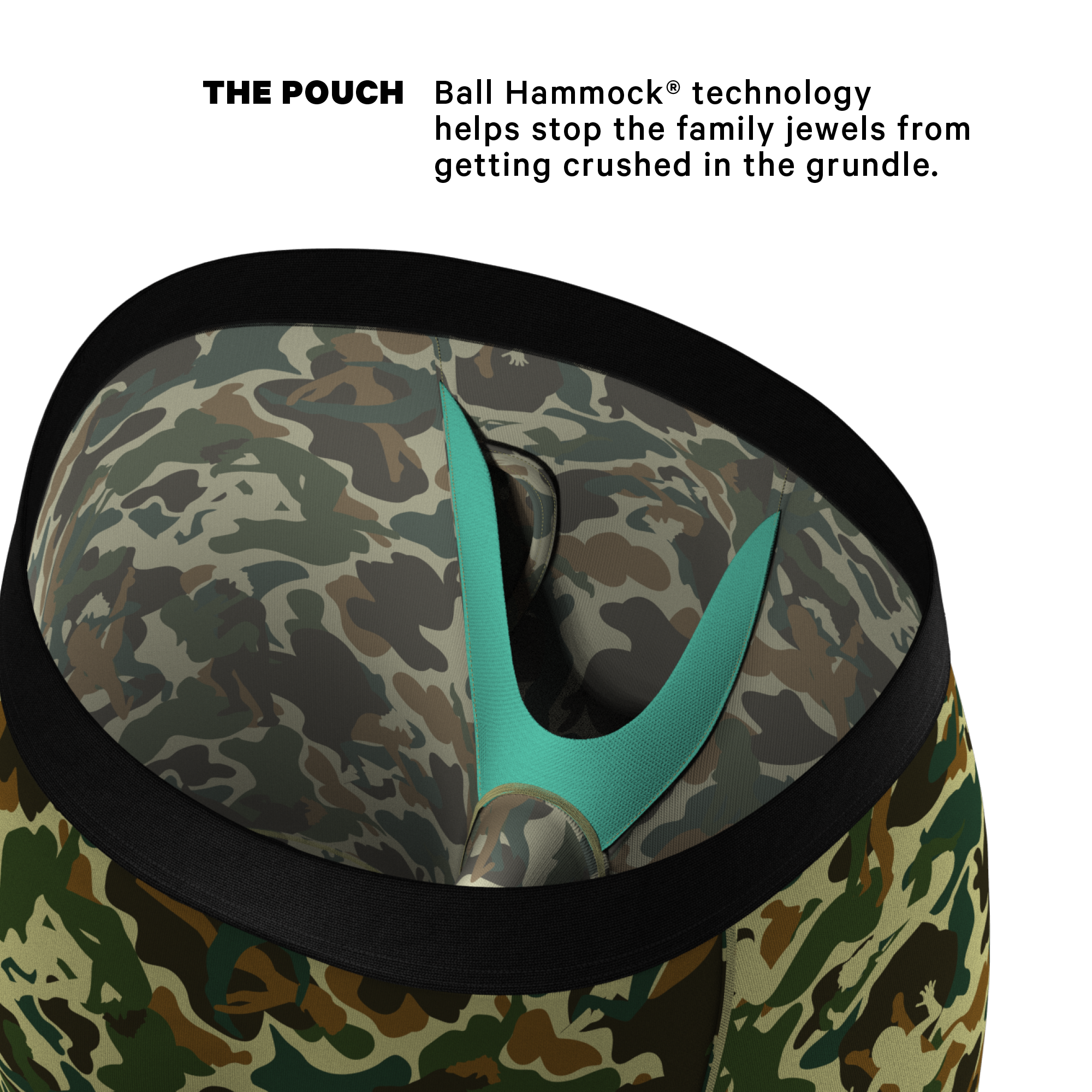 The Forni Camo | Camouflage Ball Hammock® Boxer - Long Leg - Shinesty
