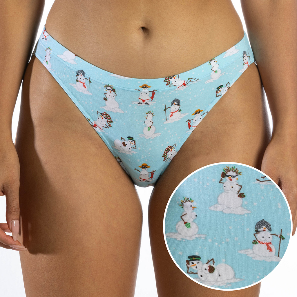 The Frosty Mistress | Snow Women Modal Bikini Underwear - Shinesty
