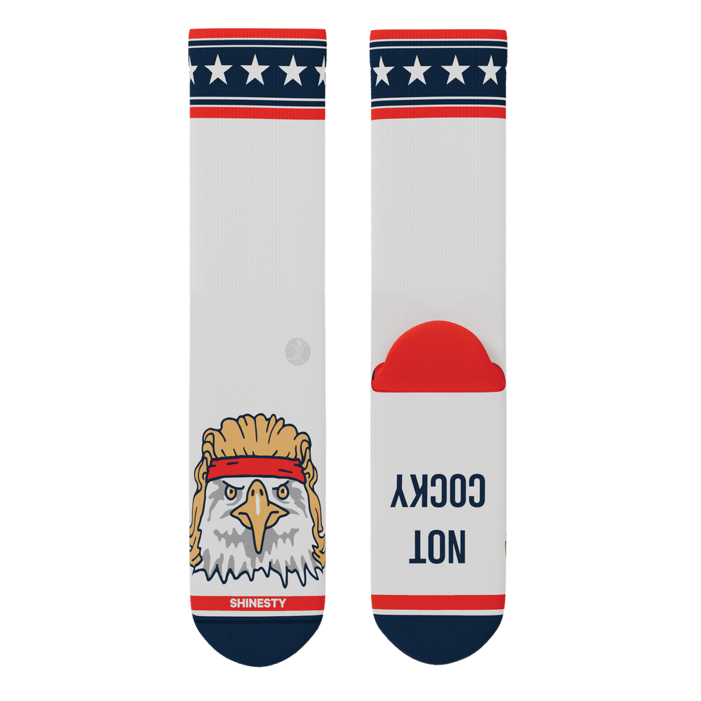 The Free Bird | USA Eagle Heel Hammock™ Crew Socks - Shinesty