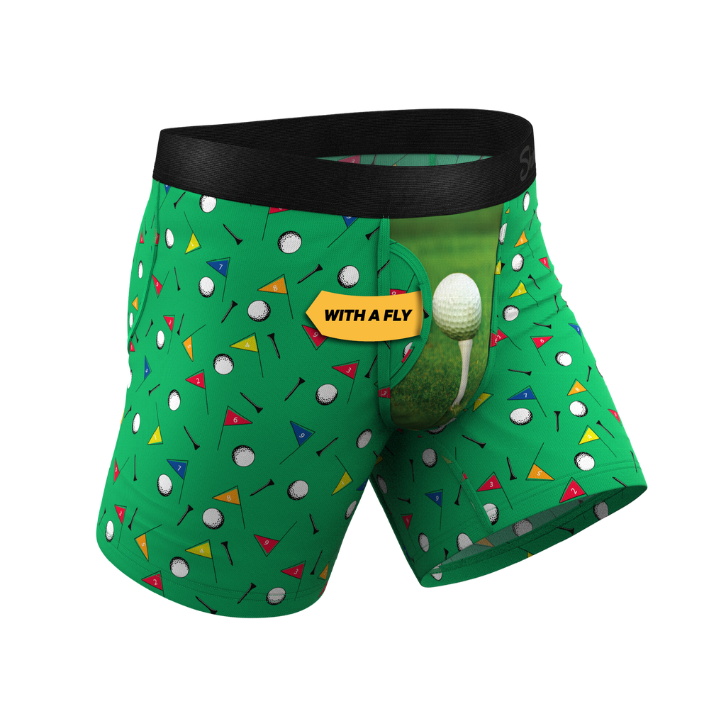 The Front Nine | Golf Ball Hammock® Pouch Underwear With Fly - Shinesty